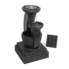 70cm Faiga 3 Tier Solar Powered Fountain with LED